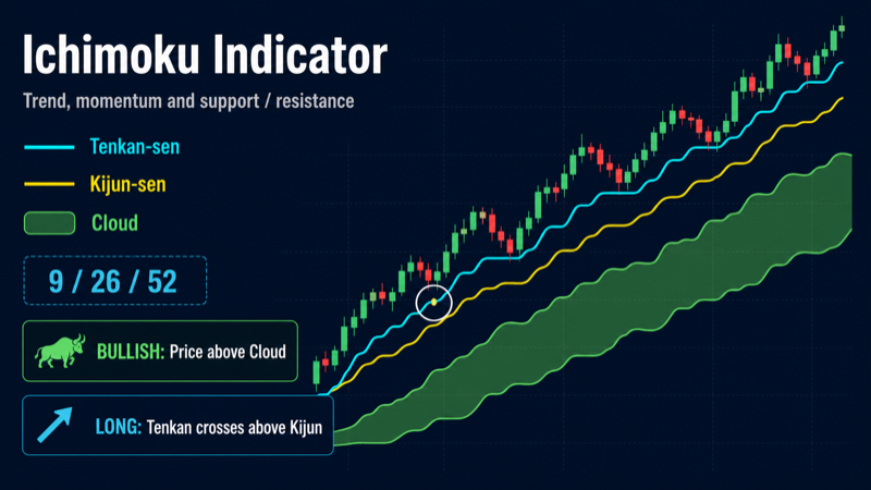 Индикатор Ichimoku на графике криптовалюты