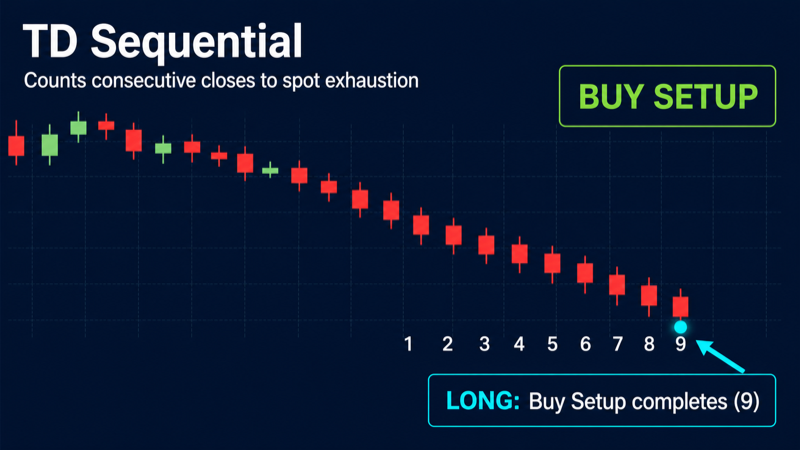 Индикатор TD Sequential на графике криптовалюты