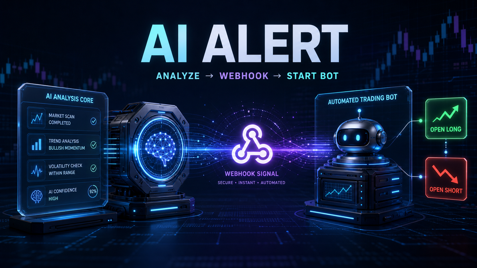 AI Alert отправляет Webhook из AI анализа рынка торговому боту